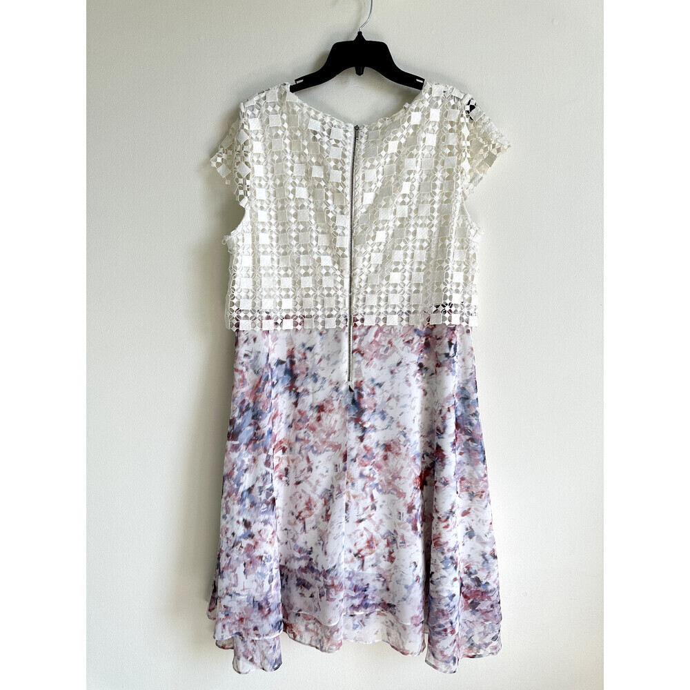 Phase Eight Florence Lace A-Line Short Sleeve Knee Dress Floral size 14US $330 - Picture 7 of 15